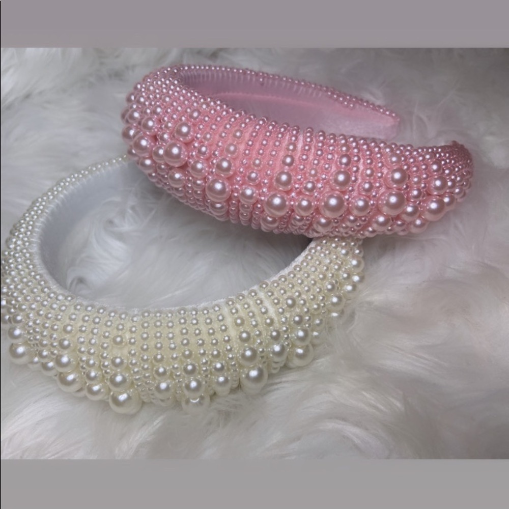 Ivory Pearl Headband - Picture 2 of 3